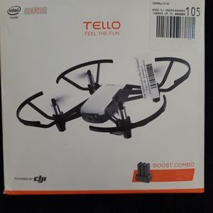 Tello Boost Combo Quadcopter - White And Black